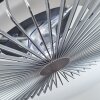 Rivarotta ventilatore da soffitto LED Bianco, 1-Luce, Telecomando