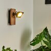 Giresta Applique LED Marrone, Nero, 1-Luce