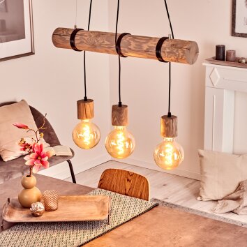 Canedo Lampada a Sospensione Grigio, Nero, 3-Luci