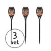 Globo SOKARO Set di 3 lampade solari LED Nero, 12-Luci