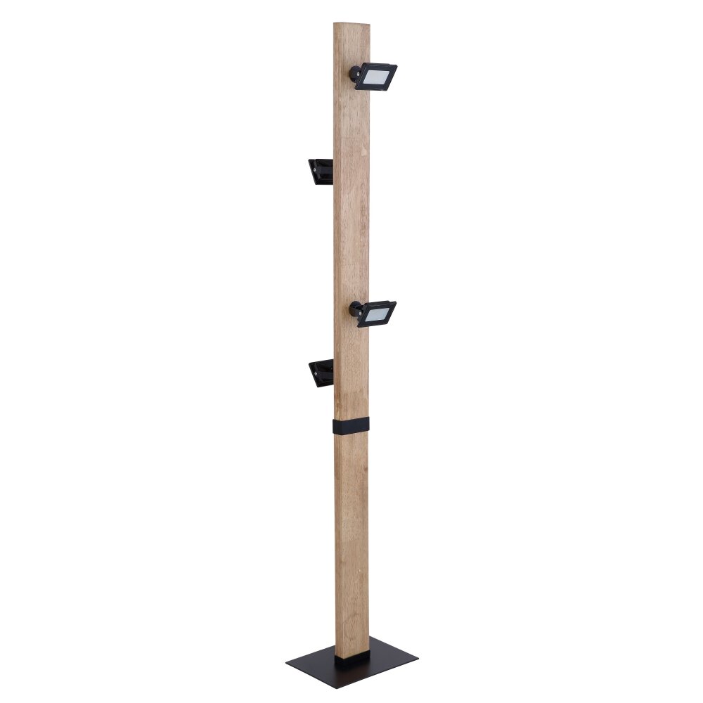 Globo JOYA Lampada da terra LED Nero, 4-Luci