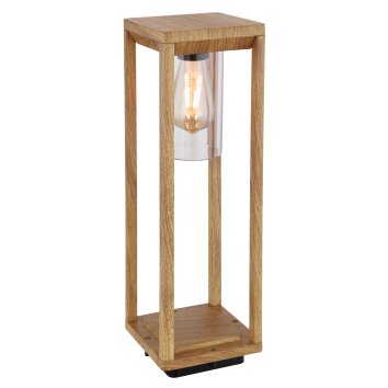 Globo CANDELA Lampada con piedistallo Legno scuro, 1-Luce