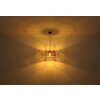 Globo GINA Lampadario a sospensione Legno scuro, Nero, 1-Luce