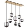 Globo BLACKY Lampadario a sospensione Ottone, 8-Luci