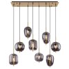 Globo BLACKY Lampadario a sospensione Ottone, 8-Luci