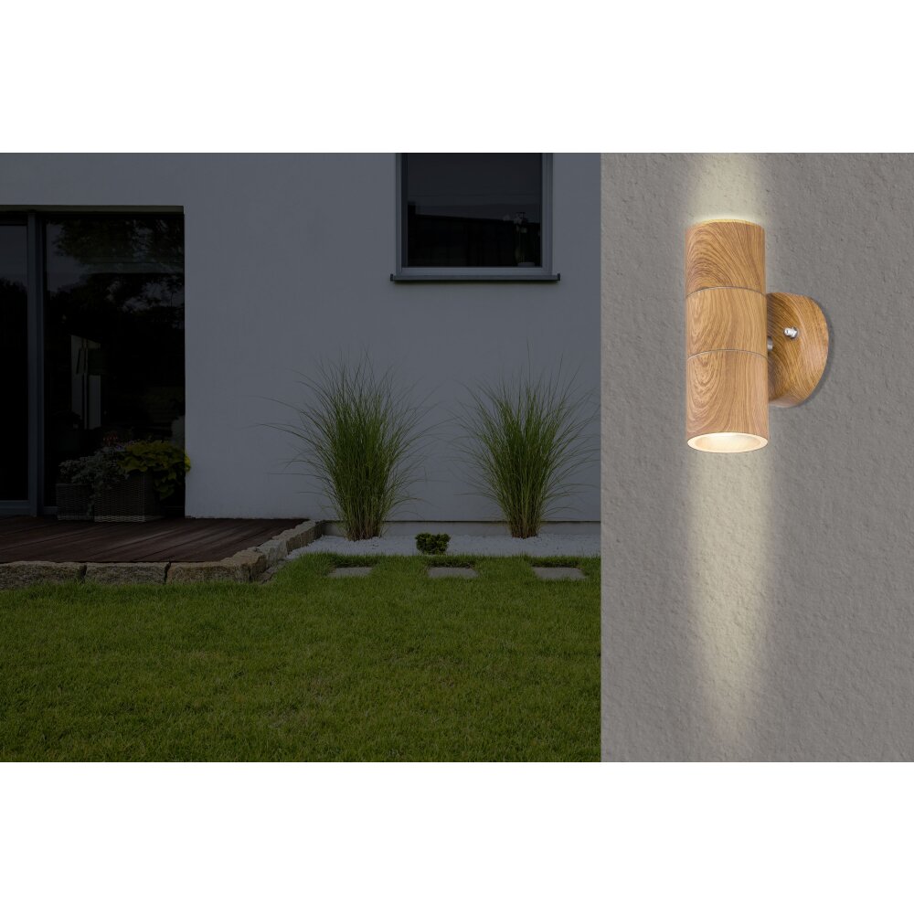 Globo JAICY Applique da esterno Legno scuro, 2-Luci main product photo