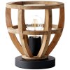 Brilliant Matrix Wood Lampada da Tavolo Nero, 1-Luce