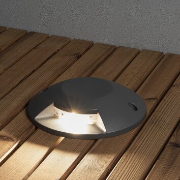 Konstsmide Lampada calpestabile LED Antracite, 1-Luce