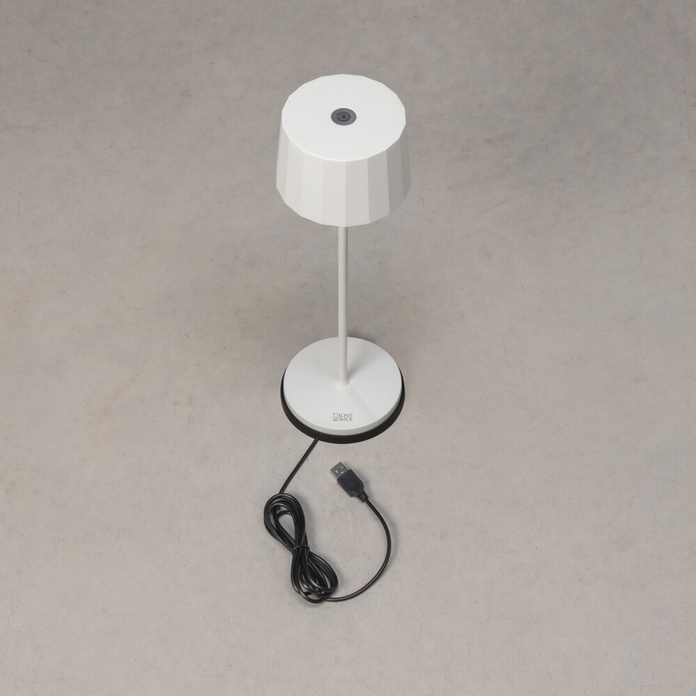 Konstsmide Positano Lampada da tavolo LED Bianco, 1-Luce