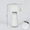 Telve Lampada da tavolo LED Bianco, 1-Luce