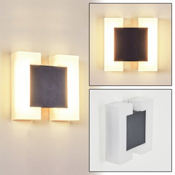 Zoppola Applique da esterno LED Antracite, Bianco, 2-Luci