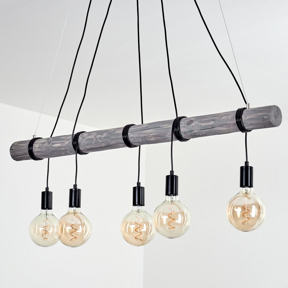 Canedo Lampada a Sospensione Grigio, Nero, 5-Luci