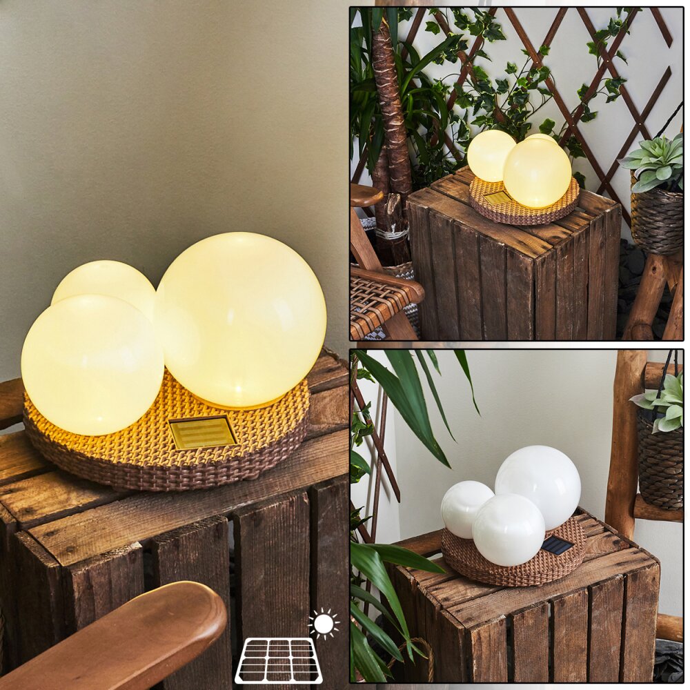 Centrache Lampade solari LED Marrone, 3-Luci main product photo