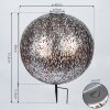 Samoao Lampada solare LED Ramato, Nero, Argento, 1-Luce