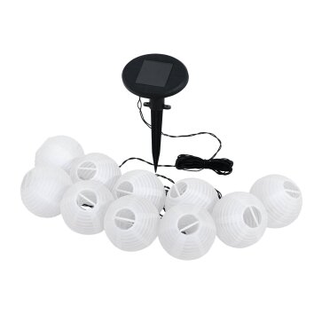 Eglo BALL catena di luce solare LED Nero, 10-Luci