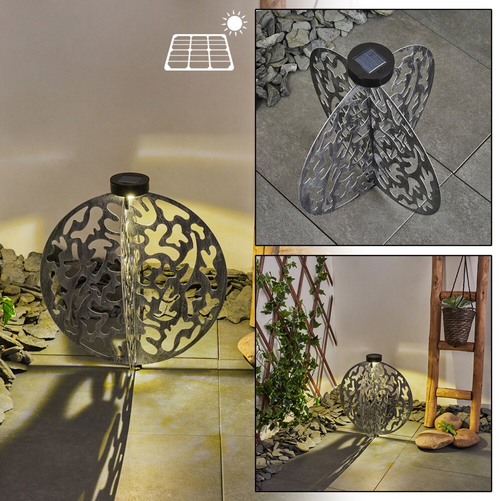 Mesan Lampade solari LED Nero, Argento, 1-Luce main product photo