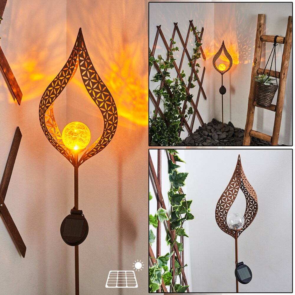 Rovinj Lampade solari LED Ruggine, 1-Luce main product photo