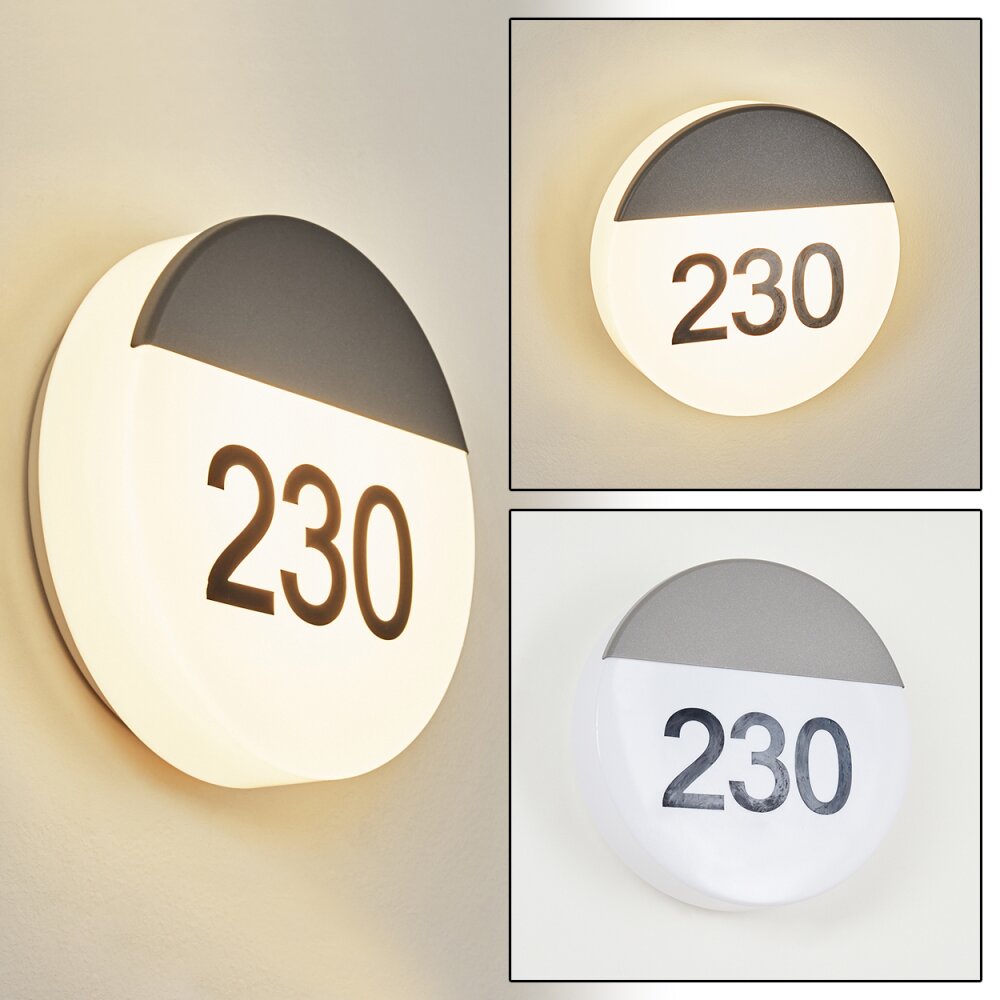 Eppeland Lampada per numero civico LED Antracite, 1-Luce main product photo