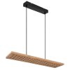 Globo DOLORES Lampadario a sospensione LED Legno scuro, Nero, 1-Luce