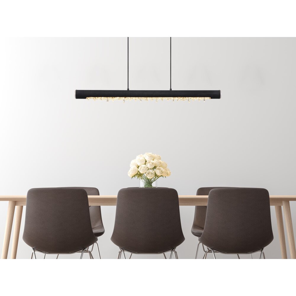 Globo FELICITAS Lampada a Sospensione LED Nichel opaco, Nero, 1-Luce main product photo