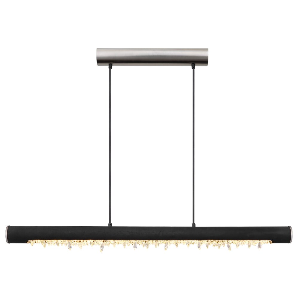 Globo FELICITAS Lampada a Sospensione LED Nichel opaco, Nero, 1-Luce