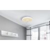 Globo RAFFY Plafoniera LED Nero, Bianco, 1-Luce, Telecomando, Cambia colore