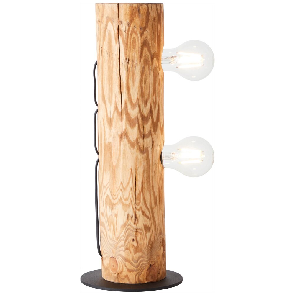Brilliant Odun Lampada da tavolo Legno chiaro, Nero, 2-Luci main product photo