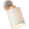 Brilliant Vonnie Applique Grigio, Legno chiaro, 1-Luce