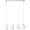 Brilliant Vonnie Lampada a Sospensione Grigio, Legno chiaro, 4-Luci