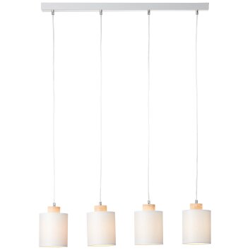 Brilliant Vonnie Lampada a Sospensione Grigio, Legno chiaro, 4-Luci