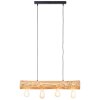 Brilliant Trabo Lampada a Sospensione Legno chiaro, Nero, 4-Luci