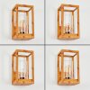 Leset Applique da esterno Marrone, Aspetto del legno, 1-Luce