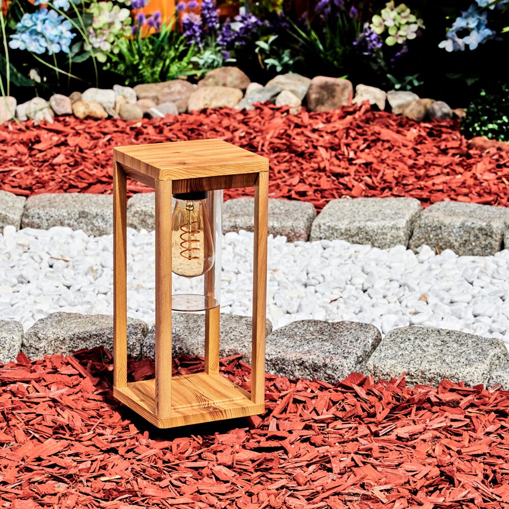 Leset Lampada con piedistallo Marrone, Aspetto del legno, 1-Luce