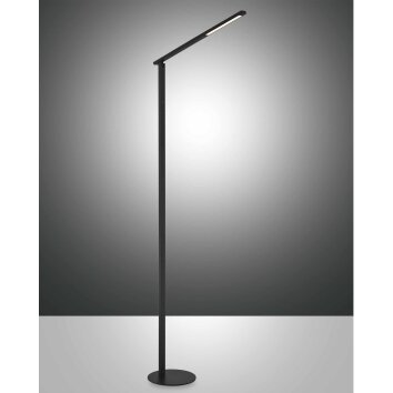 Fabas Luce Ideal Lampada da terra LED Nero, 1-Luce