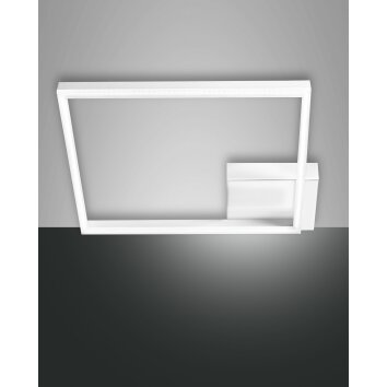 Fabas Luce Bard Plafoniera LED Bianco, 1-Luce