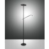 Fabas Luce Regina Lampada da terra LED Nero, 2-Luci