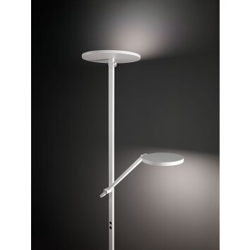 Fabas Luce Regina Lampada da terra LED Bianco, 2-Luci