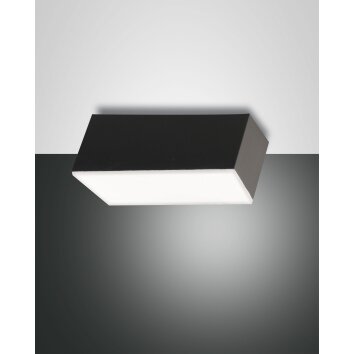 Fabas Luce Lucas Plafoniera LED Antracite, 1-Luce