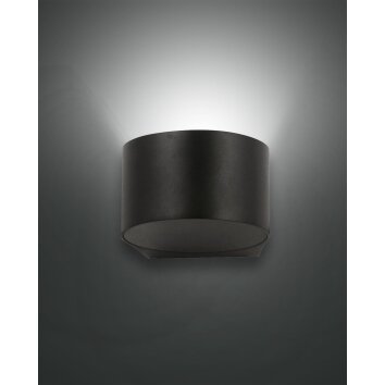 Fabas Luce Lao Applique LED Nero, 1-Luce