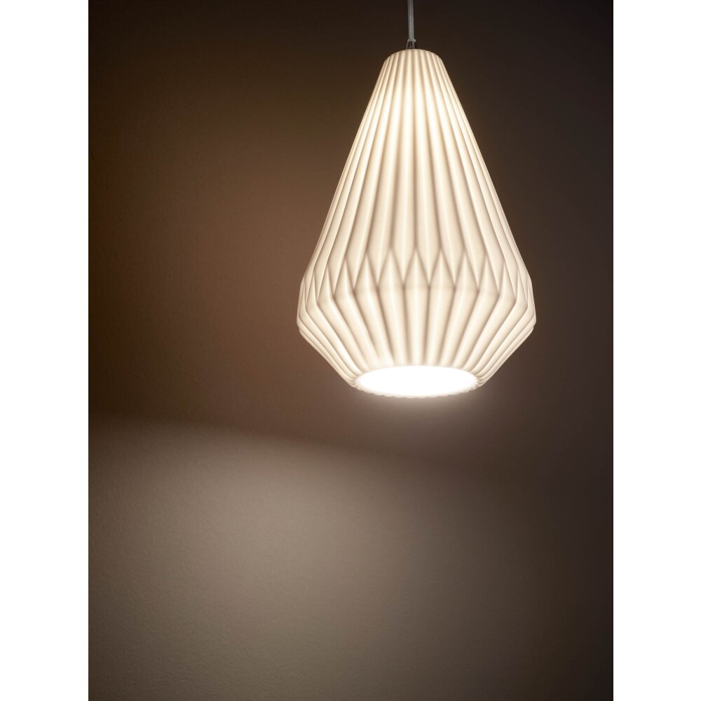 Fabas Luce Vigor Lampada a Sospensione Bianco, 1-Luce main product photo