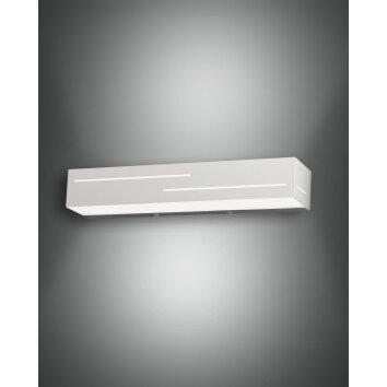 Fabas Luce Banny Applique LED Bianco, 2-Luci