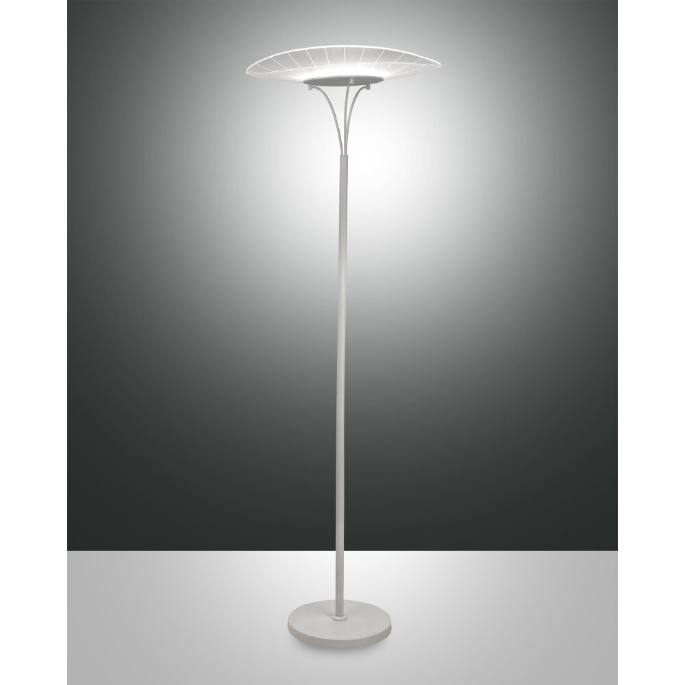 Fabas Luce Vela Lampada da terra LED Bianco, 1-Luce
