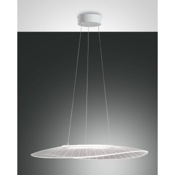 Fabas Luce Vela Lampada a Sospensione LED Bianco, 1-Luce