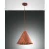 Fabas Luce Esino Lampada a Sospensione Legno scuro, 1-Luce