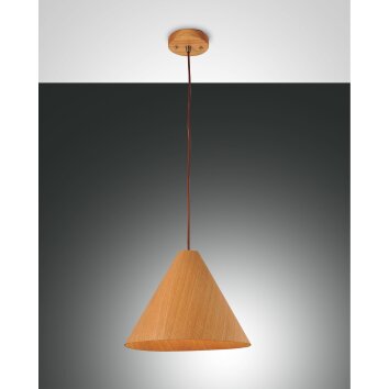 Fabas Luce Esino Lampada a Sospensione Legno chiaro, 1-Luce