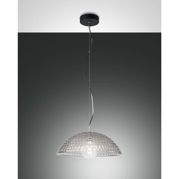 Fabas Luce Diamond Lampada a Sospensione Nero, 1-Luce