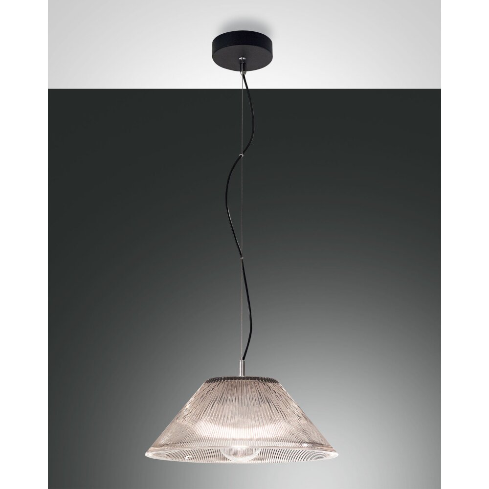 Fabas Luce Salento Lampada a Sospensione Nero, 1-Luce main product photo