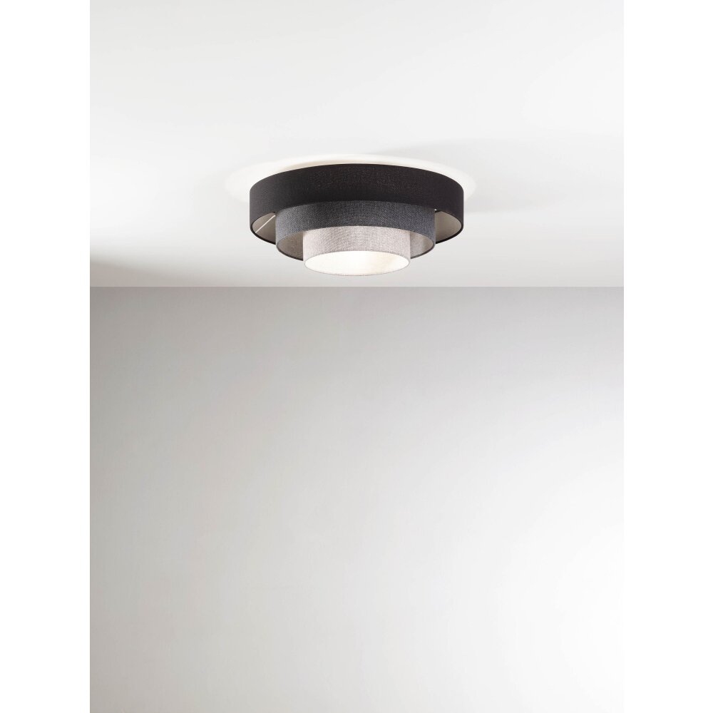 Fabas Luce Brava Plafoniera Nero, 1-Luce main product photo