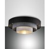 Fabas Luce Brava Plafoniera Nero, 1-Luce