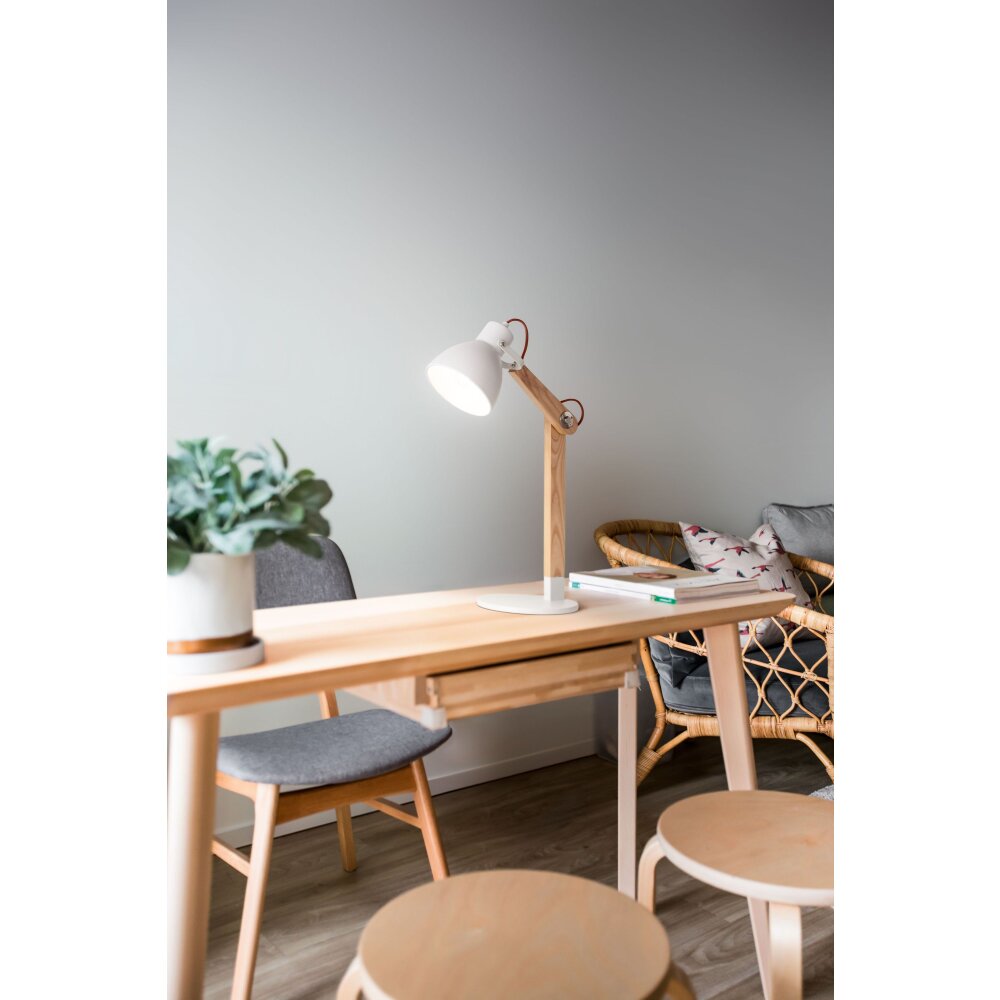 Fabas Luce Sveva Lampada da tavolo Legno chiaro, Bianco, 1-Luce main product photo
